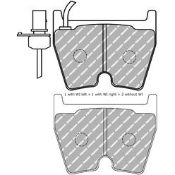 Plaquettes de Freins Avant Ferodo DS Performance pour Mercedes ML 63 AMG (W166) (2011+)