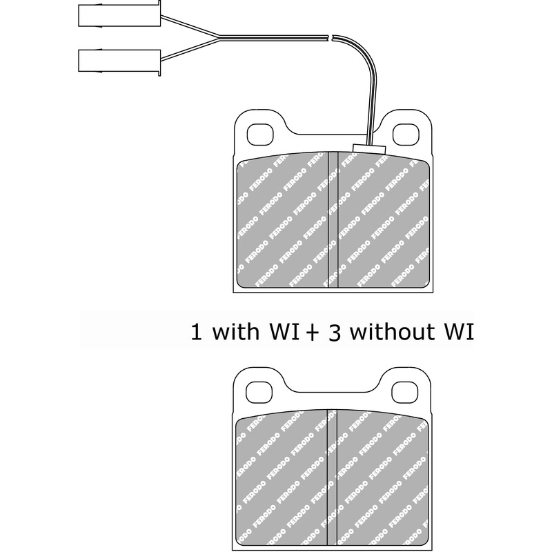Plaquettes\u0020de\u0020Freins\u0020Avant\u0020Ferodo\u0020DS2500\u0020pour\u0020BMW\u00201800\u0020\u002863\u002D68\u0029