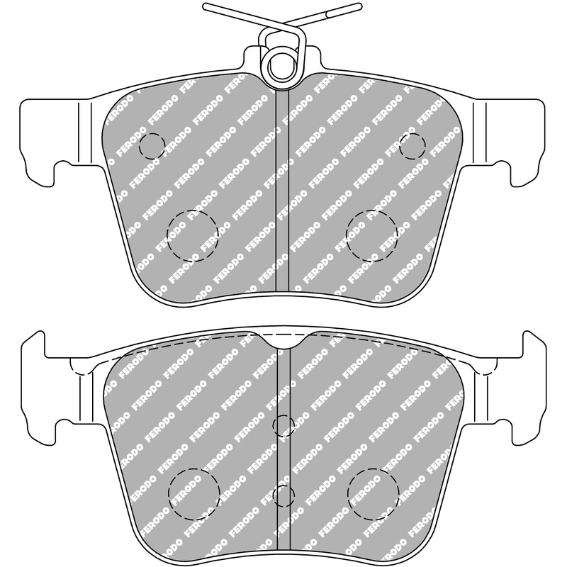 Plaquettes\u0020de\u0020Freins\u0020Arri\u00E8re\u0020Ferodo\u0020DS2500\u0020pour\u0020Audi\u0020A3\u00208V\u0020\u00282012\u002B\u0029
