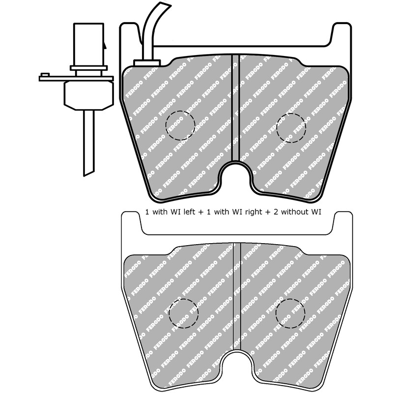 Plaquettes de Freins Avant Ferodo DS2500 pour Mercedes ML 63 AMG (W166) (2011+)
