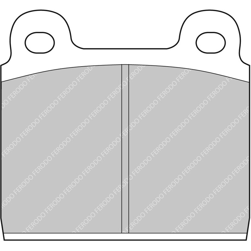 Plaquettes de Freins Avant Ferodo DS3000 pour Alfa Romeo Berlina 2000 (71-83)