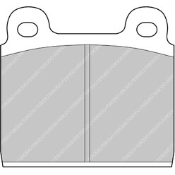 Plaquettes de Freins Avant Ferodo DS3000 pour Opel Admiral (64-73)