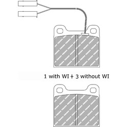 Plaquettes de Freins Arrière Ferodo DS3000 pour Volvo 242 FCP2R (74-79)