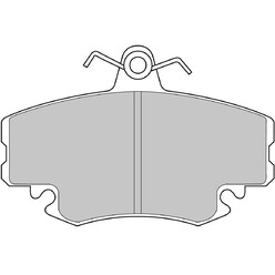 Plaquettes de Freins Avant Ferodo DS2500 pour Renault Clio 1 dont Williams FCP845H (90-98)