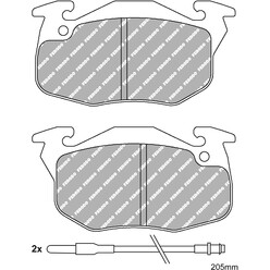 Plaquettes de Freins Avant Ferodo DS3000 pour Renault Supercinq FCP393R (84-96)