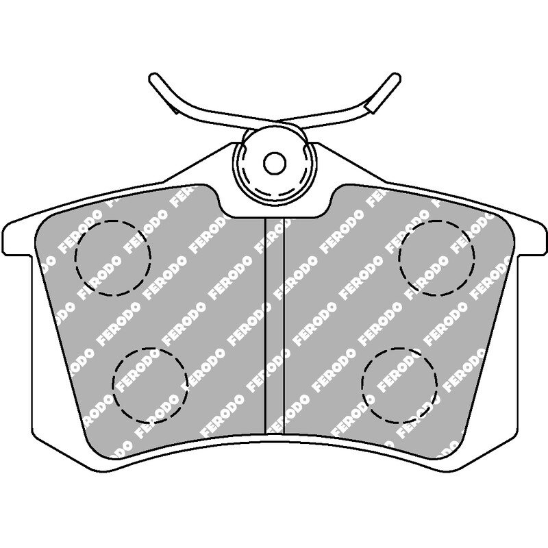 Plaquettes\u0020de\u0020Freins\u0020Arri\u00E8re\u0020Ferodo\u0020DS2500\u0020pour\u0020VW\u0020Jetta\u0020\u002891\u002D98\u0029