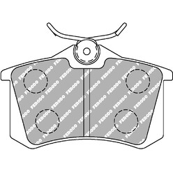 Plaquettes de Freins Arrière Ferodo DS2500 pour Renault Mégane 1 (01-03)