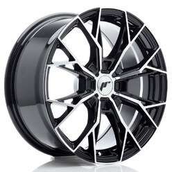 Japan Racing JR-49 17x8" (4 trous - sur mesure) ET20-40, Noir / Poli