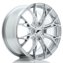 Japan Racing JR-49 17x8" (4 trous - sur mesure) ET20-40, Gris Argenté / Poli