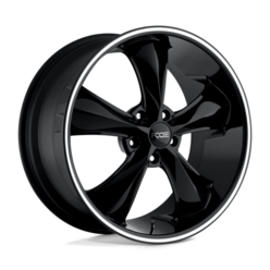 Foose 1PC F104 Legend 20x10" 5x114.3 ET40, Noir Brillant, Branches Usinées