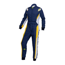 Combinaison P1 Lap.Evo Bleu Foncé & Gris Clair (FIA 8856-2018)
