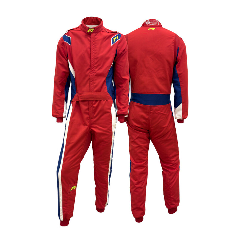 Combinaison P1 Lap.Evo Rouge & Bleu Royal (FIA 8856-2018)
