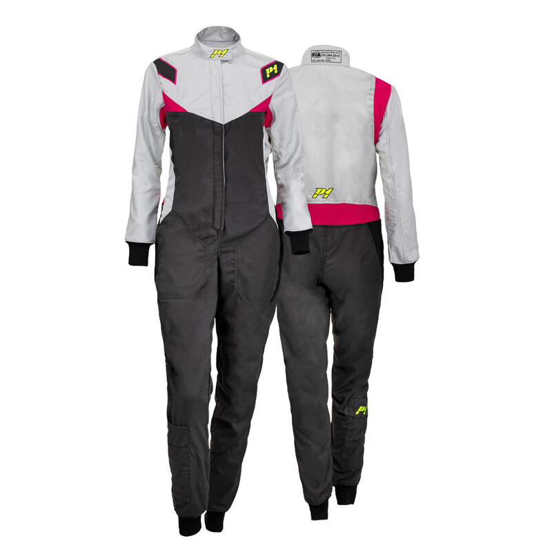 Combinaison Femme P1 Diva Anthracite & Gris Clair (FIA 8856-2018)