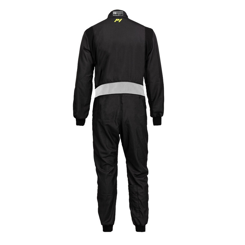 Combinaison P1 Gent.Evo Noire & Gris Clair (FIA 8856-2018)