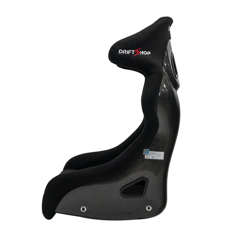 Pack Promo Siège Baquet DriftShop Circuit en Carbone + Harnais 6 Points (FIA)