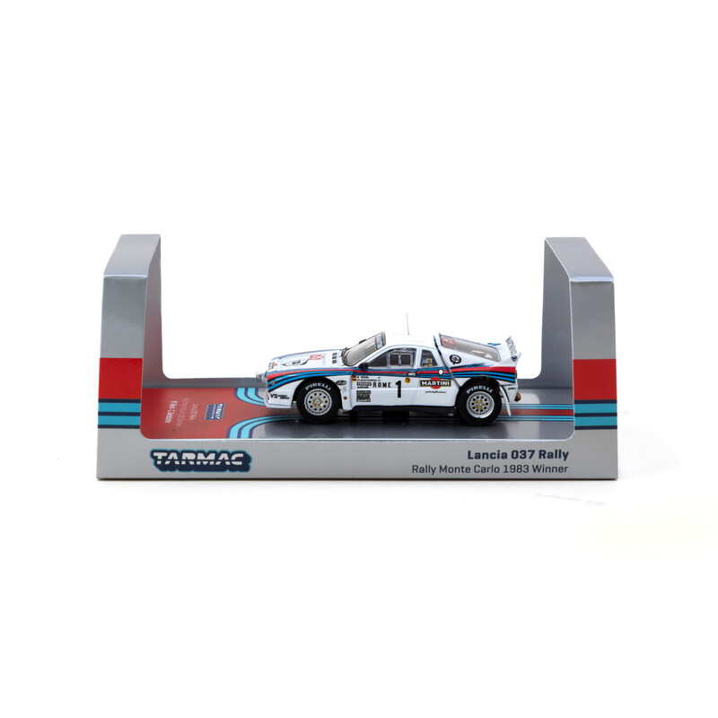 Tarmac Works 1/64 - Lancia 037 Rally - Vainqueur Monte Carlo 1983 - W. Rohrl / C. Geistdorfer
