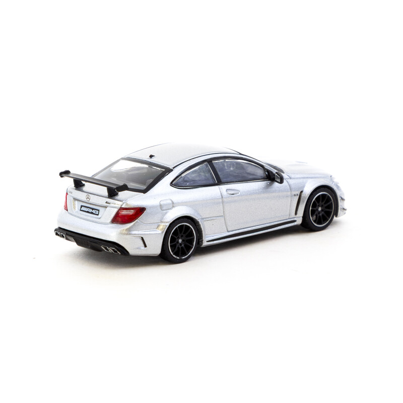 Tarmac Works 1/64 - Mercedes-Benz C 63 AMG Coupé Black Series - Silver Metallic
