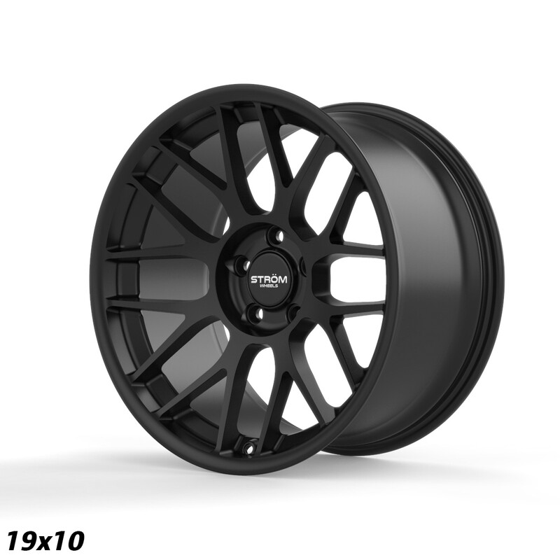Ström STR2 19x10" 5x120 ET22, Noir Satiné