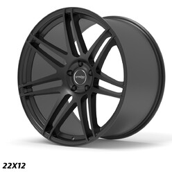 Ström STR3 22x12" 5x120 ET35, Noir Satiné