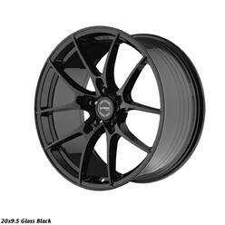 Ström STR-F1 20x9.5" 5x120 ET42, Noir Brillant