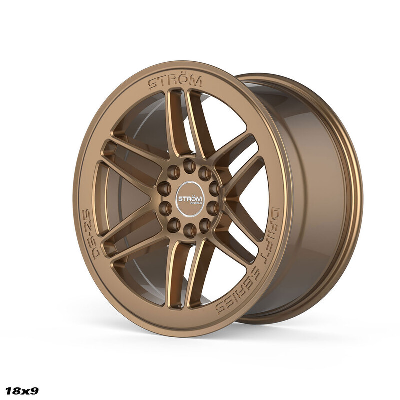 Ström DS-25 18x9" 5x114.3/120 ET33, Bronze Brillant