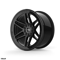 Ström DS-25 18x9" 5x114.3/120 ET33, Noir Brillant