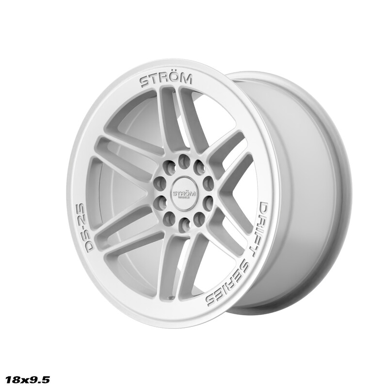 Ström DS-25 18x9.5" 5x114.3/120 ET35, Blanc