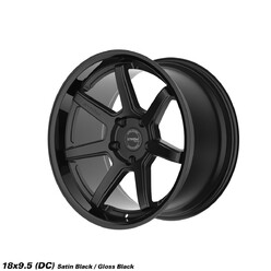 Ström DS-15 18x9.5" 5x114.3 ET10, Noir Brillant & Satiné