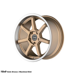 Ström DS-15 18x9" 5x114.3 ET30, Bronze Satiné, Rebord Poli
