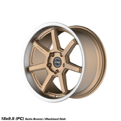 Ström DS-15 18x9.5" 5x114.3 ET30, Bronze Satiné, Rebord Poli