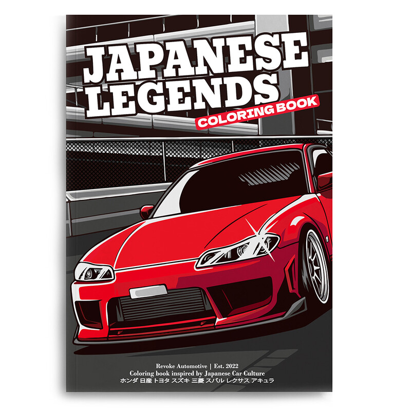 Livre de Coloriage Voitures "Légendes JDM"