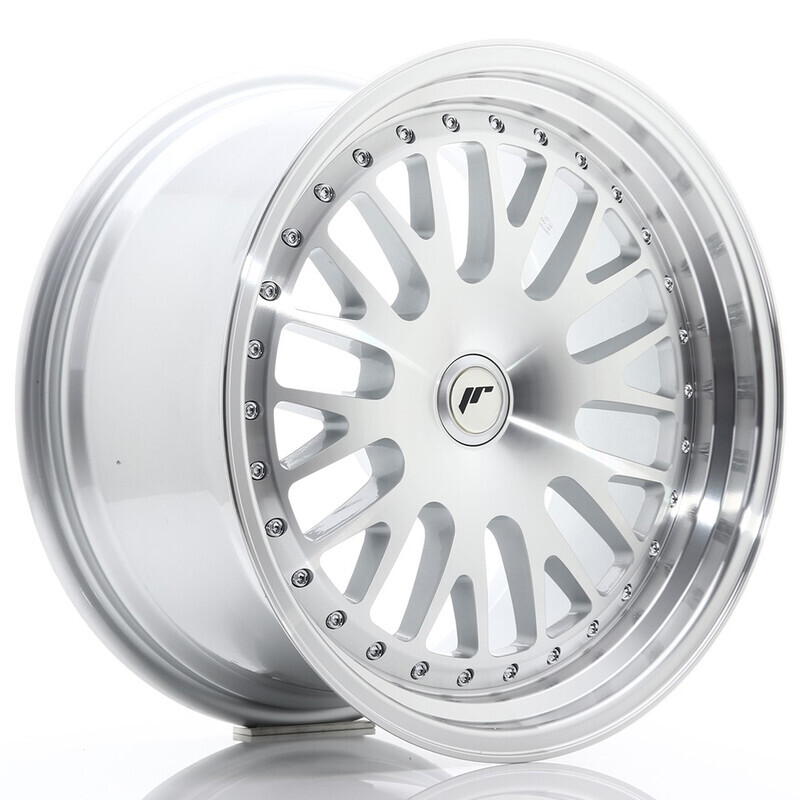 Set de 4x Japan Racing JR-10 18x9.5" / 10.5" 5x114,3 ET25, Gris Argenté / Poli