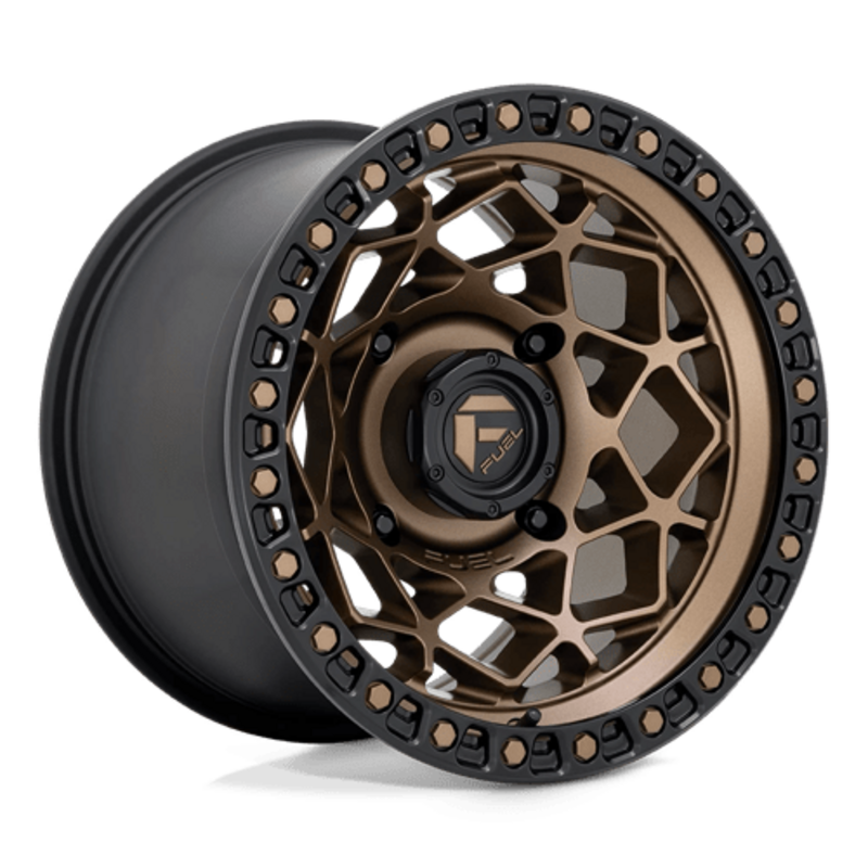 Fuel D785 Unit 15x7" 4x137 ET10, Bronze, Cerclage Noir Mat