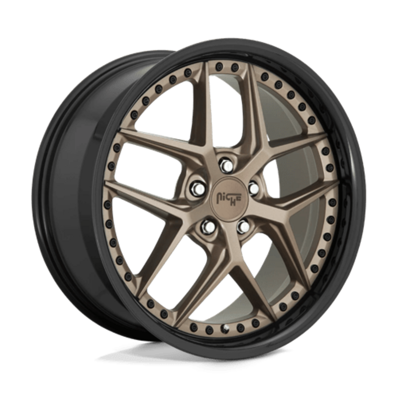 Niche M227 Vice 20x10.5" 5x114.3 ET40, Bronze Mat, Cerclage Noir