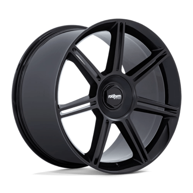 Rotiform FRA 22x10" 5x130 ET56, Noir Brillant, Branches Mates