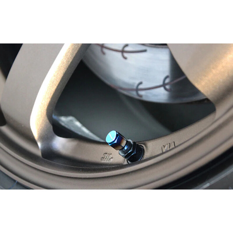 Bouchons de Valve GReddy en Aluminium - Titane (lot de 4)