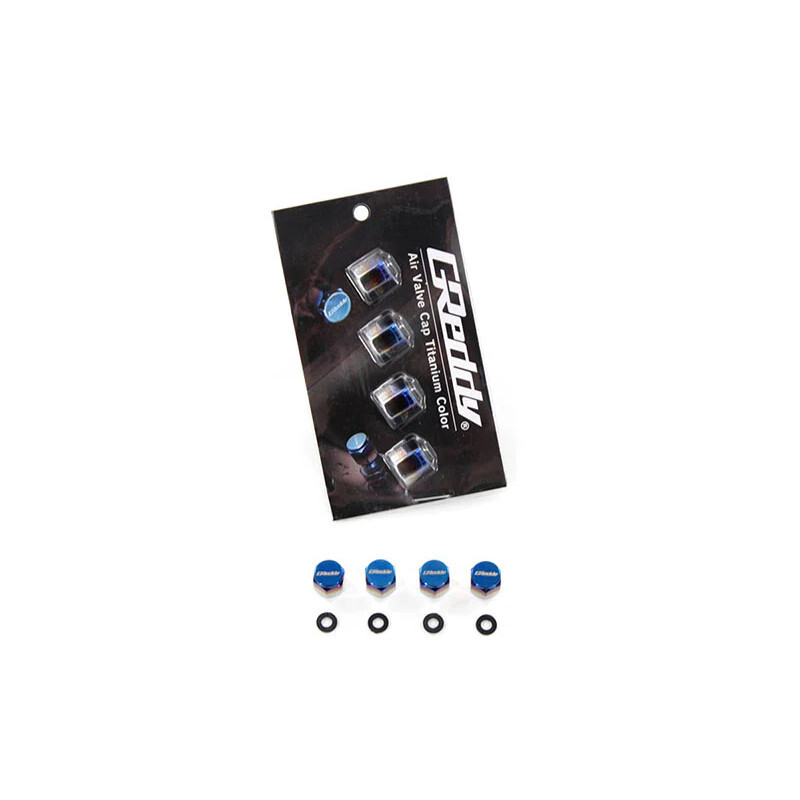 Bouchons de Valve GReddy en Aluminium - Titane (lot de 4)