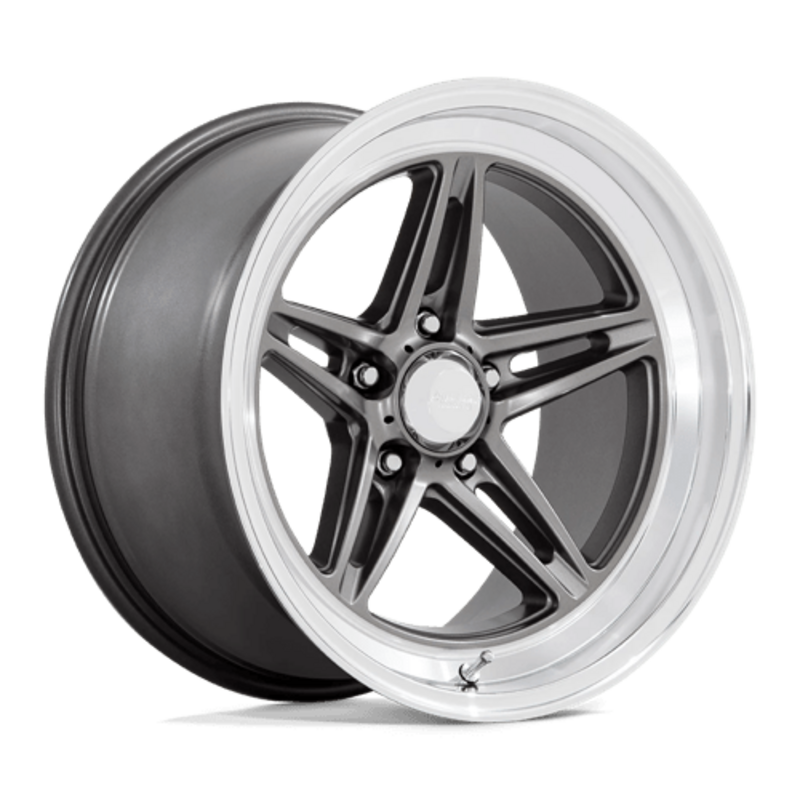 American Racing Vintage VN514 Groove 18x10" 5x120.65 ET0, Anthracite, Rebord Diamant