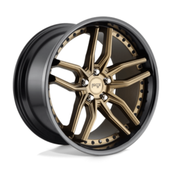 Niche M195 Methos 20x9" 5x112 ET38, Bronze Mat, Cerclage Noir