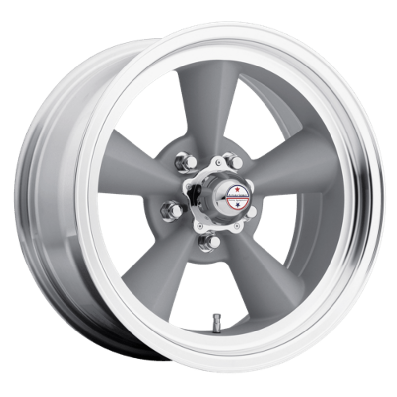 American Racing Vintage VN309 TT O 15x7" 5x139.7 ET-6, Gris Vintage, Rebord Poli