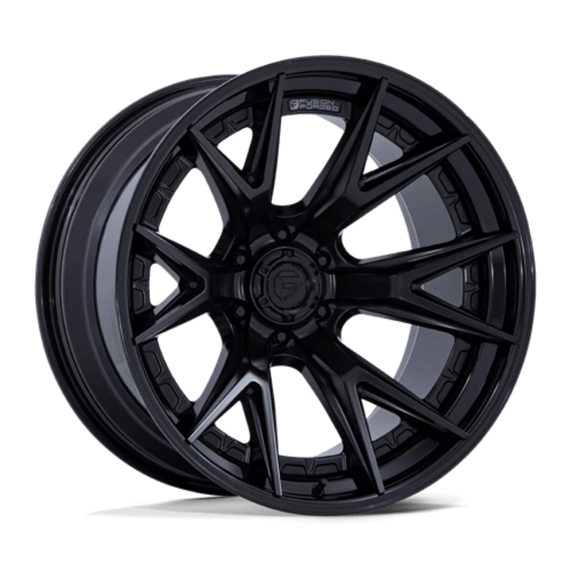Fuel FC402 Catalyst 22x10" 6x139.7 ET-18, Noir Mat, Rebord Brillant