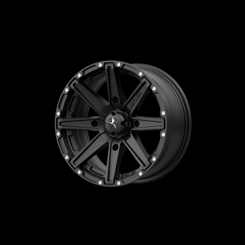 MSA Offroad Wheels M33 Clutch 15x7" 4x156 ET10, Noir Satiné