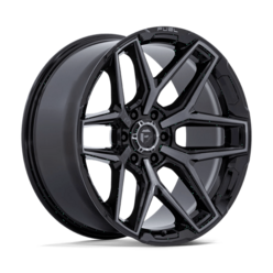 Fuel Flux 20x8.5" 6x139.7 ET45, Noir Brillant Brossé