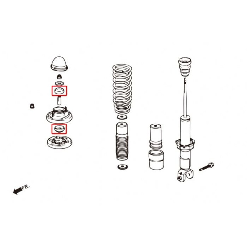 Kit\u0020Silentblocs\u0020de\u0020Coupelles\u0020d\u0027Amortisseur\u0020Hardrace\u0020pour\u0020Honda\u0020Civic\u0020EK\u0020\/\u0020EJ\u0020\/\u0020EM