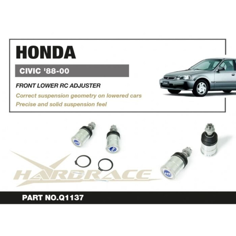 Rotules\u0020de\u0020Suspension\u0020Inf\u00E9rieures\u0020Avant\u0020Rallong\u00E9es\u0020Hardrace\u0020pour\u0020Honda\u0020CRX\u0020Del\u0020Sol