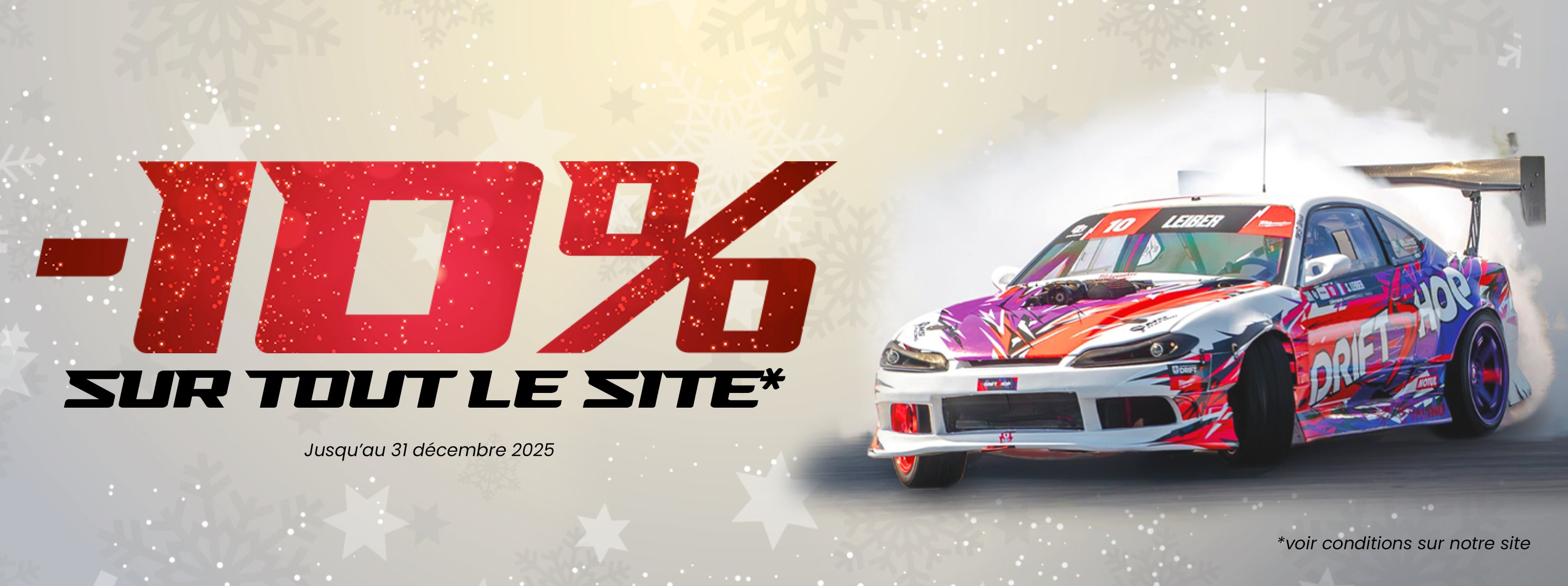 Opération -10% sur tout le site